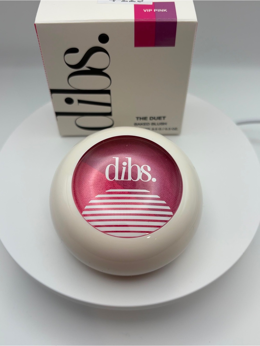 dibs.Baked  Blush with highlight.